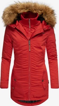 Marikoo Manteaux Dhiver Manteau D’hiver Sanakoo Femme Rouge