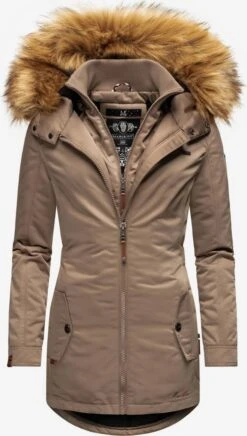 Marikoo Manteaux Dhiver Manteau D’hiver Sanakoo Femme Noisette -Veste Mode 02dd9ca3bc4741767bfbdec90889a956