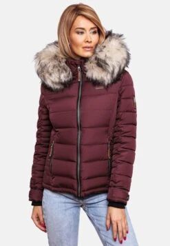 Marikoo Vestes Dhiver Veste D’hiver Lerikaa Femme Bordeaux -Veste Mode 03e6da5445a04cea24671fb1a320d485