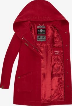 Marikoo Manteaux Dhiver Manteau D’hiver Maikoo Femme Rouge Rubis -Veste Mode 043b3e96a819a6bb797140965d6ebece