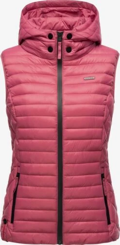 Marikoo Vestes Sans Manches Gilet Hasenpfote Femme Pitaya
