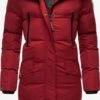 Marikoo Manteaux Dhiver Manteau D’hiver Schneesternchen Femme Rouge Sang
