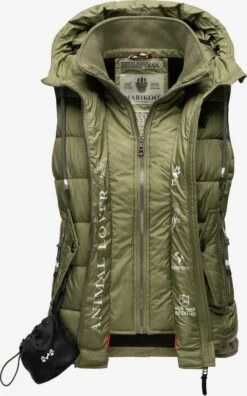 Marikoo Vestes Sans Manches Gilet Taisaa Femme Kaki 12 Marikoo Vestes Sans Manches Gilet Taisaa Femme Kaki -Veste Mode 056ae9c4c2a37e4a2c12c9492ca0c8b7