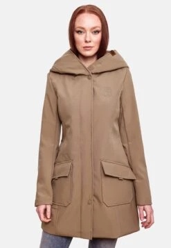Marikoo Manteaux De Pluie Manteau Fonctionnel Mayleen Femme Noisette -Veste Mode 06c6db8836c768461543fcffd551d1de