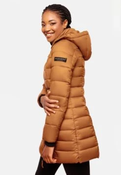 Marikoo Manteaux Courts Manteau D’hiver Abendsternchen Femme Noisette -Veste Mode 06f16bb75507fb422be8f997a3e0fc7a