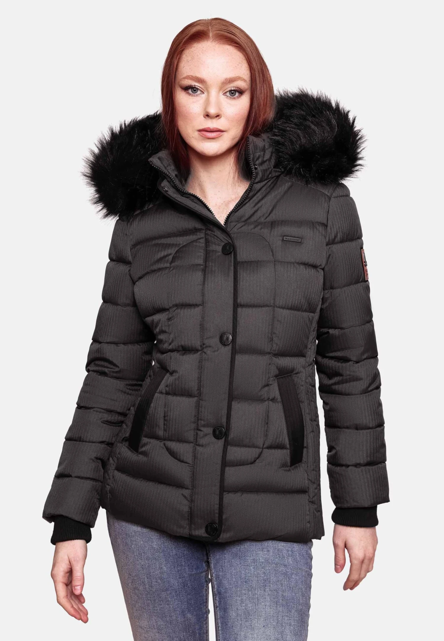 Marikoo Vestes Dhiver Veste D’hiver Unique Femme Anthracite 6 Marikoo Vestes Dhiver Veste D’hiver Unique Femme Anthracite – Image 4