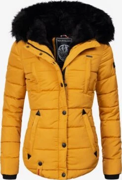 Marikoo Vestes Dhiver Veste D’hiver Lotusblüte Femme Jaune Dor