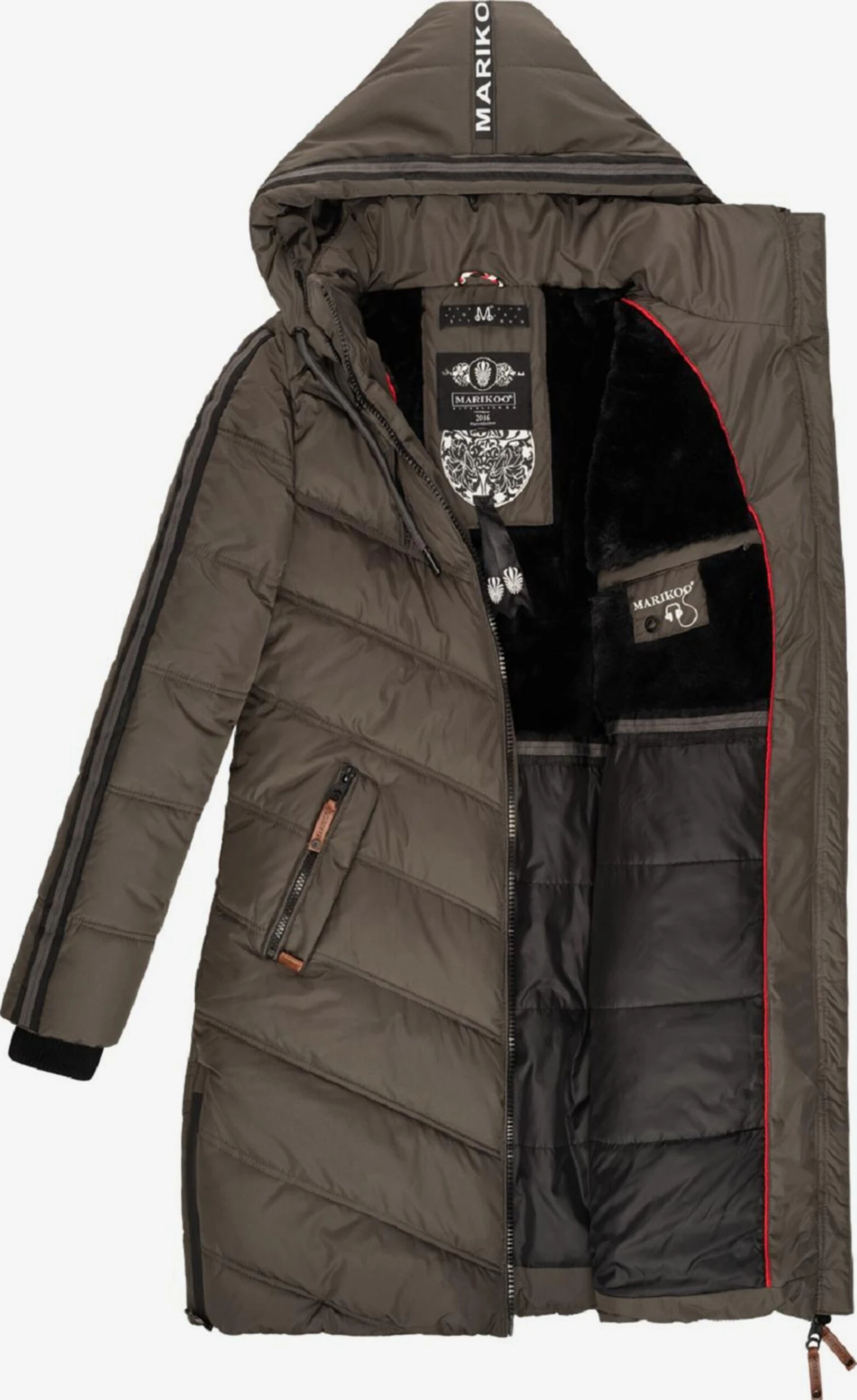 Marikoo Manteaux Dhiver Manteau D’hiver Armasa Femme Anthracite 6 Marikoo Manteaux Dhiver Manteau D’hiver Armasa Femme Anthracite – Image 4