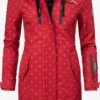 Marikoo Manteaux De Pluie Manteau Fonctionnel Zimtzicke Femme Rouge