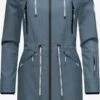 Marikoo Parkas Parka Mi-saison Femme Bleu -Veste Mode 0e00a722b677bf7dee4bdab42d7463ce