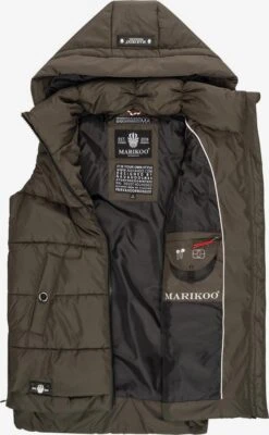 Marikoo Vestes Sans Manches Gilet Zarinaa Femme Anthracite -Veste Mode 0f3f902d3f8757eac9c2ab21f97d63b7