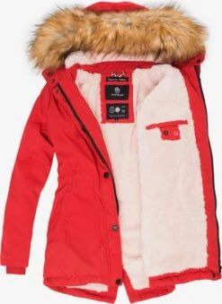 Marikoo Parkas Parka D’hiver Akira Femme Rouge -Veste Mode 0f8e52d918f12966115174aa8380bdbc