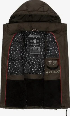 Marikoo Vestes Sans Manches Gilet Femme Anthracite -Veste Mode 1251343b6d6604bedaad2ccde2ae3cdf