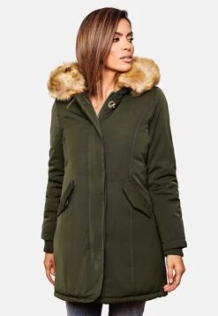 Marikoo Parkas Parka D’hiver Karmaa Femme Olive -Veste Mode 13d93a463a2d8839b854aeef4b677744
