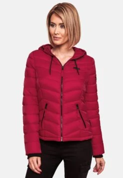 Marikoo Vestes De Mi-saison Veste Mi-saison Kuala Femme Framboise -Veste Mode 13e5974081a88fb2a5a54c9f03b6e58a