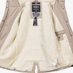 Marikoo Vestes Dhiver Veste D’hiver Manolya Femme Beige Clair -Veste Mode 14c0332fb445558664bcaf3b31fa2734