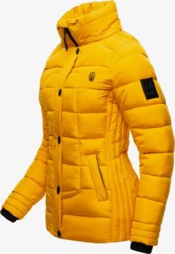 Marikoo Vestes Dhiver Veste D’hiver Qesraa Femme Jaune -Veste Mode 14e7b2bc89699ac86ada552801054a48