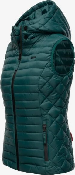 Marikoo Vestes Sans Manches Gilet Femme émeraude -Veste Mode 152bdfa280f2a1309d9c8058af83e671