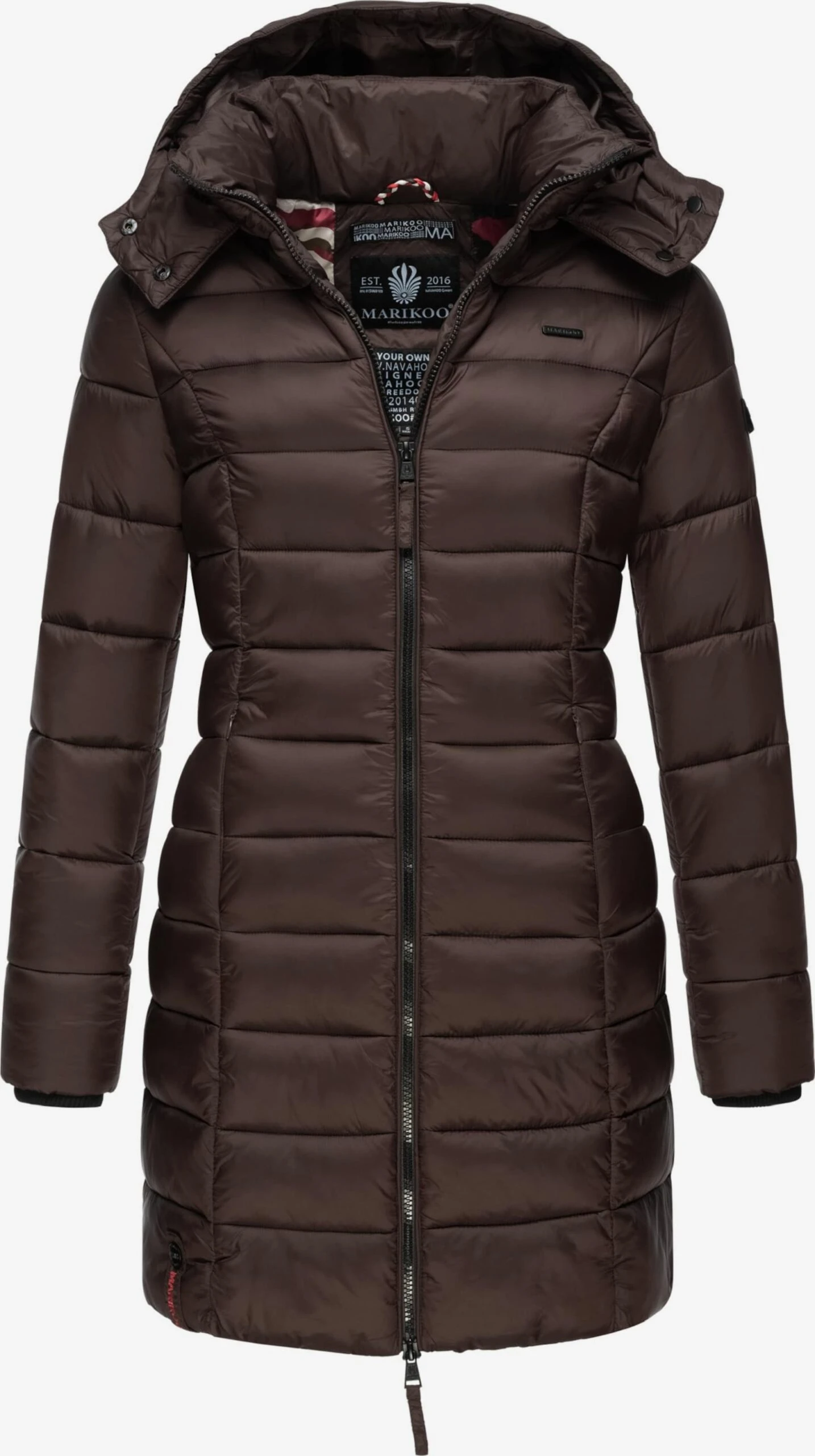 Marikoo Manteaux Courts Manteau D’hiver Abendsternchen Femme Chocolat