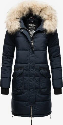 Marikoo Manteaux Dhiver Manteau D’hiver Chaskaa Femme Bleu Marine