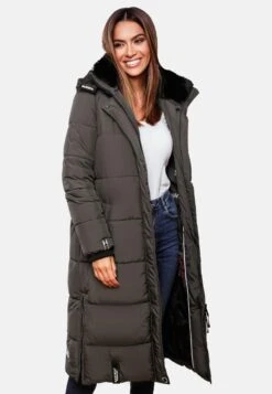 Marikoo Manteaux Dhiver Manteau D’hiver Femme Anthracite -Veste Mode 185bca8362a79562d5db4ef7096b7495