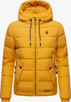 Marikoo Vestes Dhiver Veste D’hiver Taisaa Femme Jaune -Veste Mode 18a9f6e2f7f2ac35324e6b64147ce086