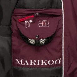 Marikoo Manteaux Dhiver Manteau D’hiver Femme Rouge Cerise -Veste Mode 19020d35d4ab9a33a808a17bf514bac7