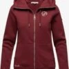 Marikoo Sweats Zippés Veste De Survêtement Setsunaa Femme Bordeaux -Veste Mode 1935626067b73a50b03531bfe4f451e1