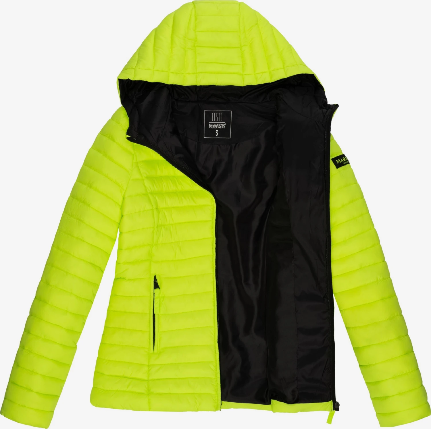 Marikoo Vestes De Mi-saison Veste Mi-saison Asraa Femme Vert Fluo 6 Marikoo Vestes De Mi-saison Veste Mi-saison Asraa Femme Vert Fluo – Image 4