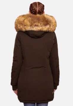Marikoo Parkas Parka D’hiver Karmaa Femme Marron -Veste Mode 1ad35983935a9515978b60b8e95c3dab