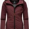 Marikoo Vestes De Mi-saison Veste Mi-saison Brombeere Femme Bordeaux -Veste Mode 1b1273a60016b3bfe8c52cd77794ffff