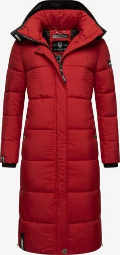 Marikoo Manteaux Dhiver Manteau D’hiver Femme Rouge Rubis -Veste Mode 1d0c3fa3f6f6fbafc362768fa869f5d2