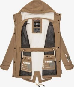 Marikoo Manteaux De Pluie Manteau Fonctionnel Zimtzicke Femme Noisette -Veste Mode 21ffa88f72f0054404ce7c595fedf71b