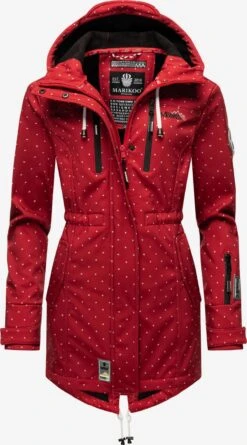 Marikoo Manteaux De Pluie Manteau Fonctionnel Zimtzicke Femme Rouge Rubis