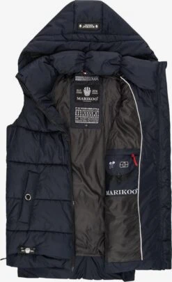 Marikoo Vestes Sans Manches Gilet Zarinaa Femme Bleu Marine -Veste Mode 23086442b617e0ca4df3fab2dbd0b01b