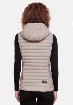 Marikoo Vestes Sans Manches Gilet Hasenpfote Femme Gris Clair -Veste Mode 231f6dfe328f025874b356577f458abe