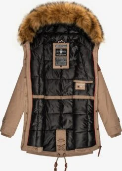 Marikoo Parkas Parka D’hiver La Viva Femme Beige Clair -Veste Mode 249989c290518344b8112fad5e2bfc5a