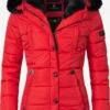 Marikoo Vestes Dhiver Veste D’hiver Lotusblüte Femme Rouge -Veste Mode 24cd4f17292557af202a2f3003b17887