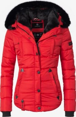 Marikoo Vestes Dhiver Veste D’hiver Lotusblüte Femme Rouge