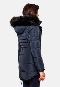 Marikoo Manteaux Dhiver Manteau D’hiver Moonshine Femme Bleu -Veste Mode 24f6b76ceeda1d63f0783214d132ff26