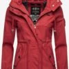 Marikoo Parkas Parka Mi-saison Nyokoo Femme Rouge -Veste Mode 24fc36eefde0cdd587e6273284d5789f