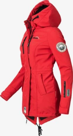Marikoo Manteaux De Pluie Manteau Fonctionnel Zimtzicke Femme Rouge Clair -Veste Mode 256af742a9bb2aef414cc0c7c5043a6b