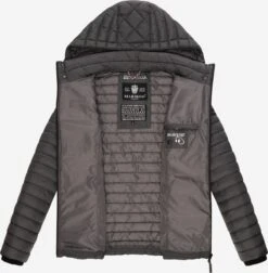 Marikoo Vestes De Mi-saison Veste Mi-saison Samtpfote Femme Anthracite -Veste Mode 2644a0be1527f6618592e9deeef0dd1d