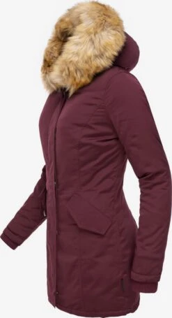 Marikoo Parkas Parka D’hiver Karmaa Femme Lie De Vin -Veste Mode 2703a6ae31236f50e92b6ad1fc3aff68