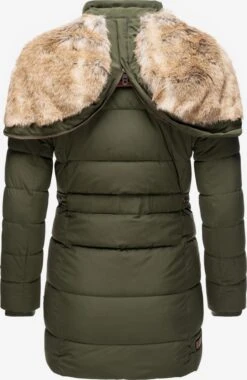 Marikoo Manteaux Courts Manteau D’hiver Femme Olive -Veste Mode 27cd1d12baf8a8f077f41294faf77c77