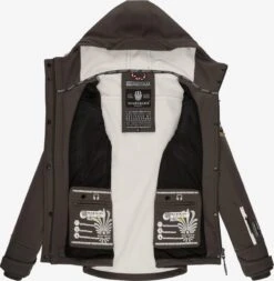 Marikoo Vestes De Mi-saison Veste Mi-saison Kleine Zicke Femme Anthracite -Veste Mode 27dfecdddb232a15ff3a54f2ea6f7b63