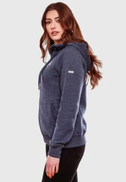 Marikoo Sweats Zippés Veste De Survêtement Setsunaa Femme Bleu-gris -Veste Mode 298962fc37c53dd13cb1352b9c0714db