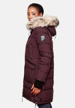 Marikoo Manteaux Dhiver Manteau D’hiver Chaskaa Femme Bordeaux -Veste Mode 29f7327e886fa46504e07e12e6b09daa