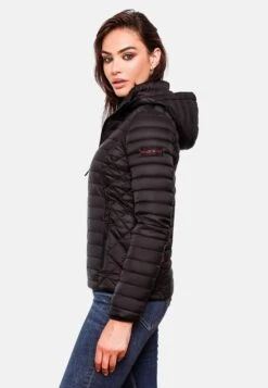 Marikoo Vestes De Mi-saison Veste Mi-saison Samtpfote Femme Noir -Veste Mode 2e5d314a5ec16def9ebd31fd91f97500
