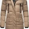 Marikoo Manteaux Dhiver Manteau D’hiver Schneesternchen Femme Beige -Veste Mode 2f52b300e75ae9637aaaad7c1a5bc879